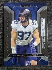 AIDAN HUTCHINSON 2022 Pro Picks Premier Rookie Card RC #PP-43 Detroit Lions