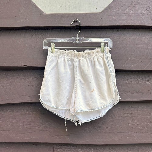 Vtg 1970s Gym Shorts CHAMPION Athletic Running Gym Sexy Dad Shorts Shredded M L - Picture 6 of 10