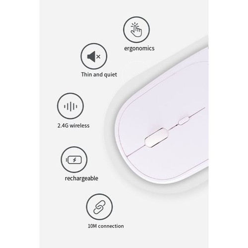 Mouse Blueteeth 2.4G Portable Silent Ergonomic Mice For Laptop Tablet7522 - Foto 5 di 6