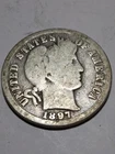1897-O Barber Silver Dime Rare Key Date New Orleans FREE SHIPPING!
