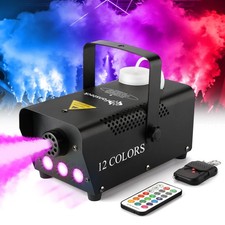 Maquina De Humo Niebla Con Luces LED RGB Para Dj Fiestas Colores Discoteca Casa