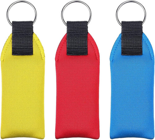 Neopren Schwimmboot Schlüsselanhänger Set mit Sicherheits Lanyard für Wassersport - Bild 1 von 7