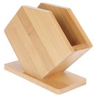 1PC Restaurant Hotel Use Desktop Bamboo Tissue Box Elegant Bamboo Napkin Box