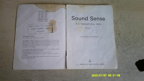Sound Sense : Book 2 - A.E. Tansley - 1978 English Home Schooling Book - Picture 4 of 4