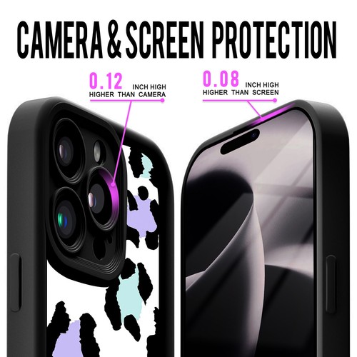 Leopard Pattern Cover For Samsung S24 FE S25 iPhone 16e 15 Pro Custom Phone Case - Bild 31 von 80