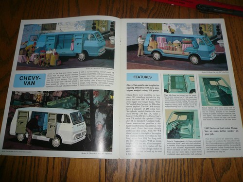 Brochure vendita camion Chevrolet Chevy-Van 1967 - Serie 10 - 20 - Foto 2 di 5