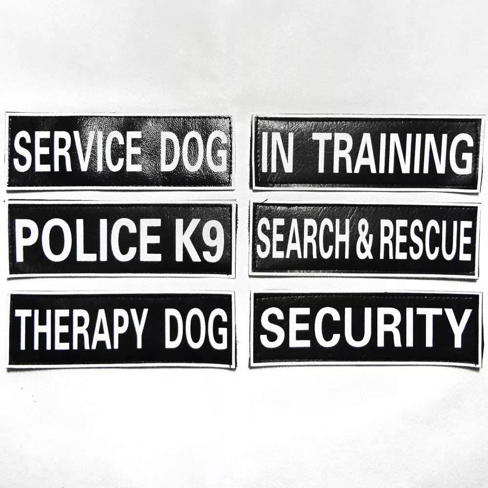 Service dog in training velcro patch top