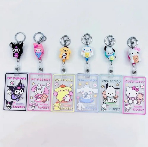 Cute Badge Reel with key ring - 第 1/2 張圖片