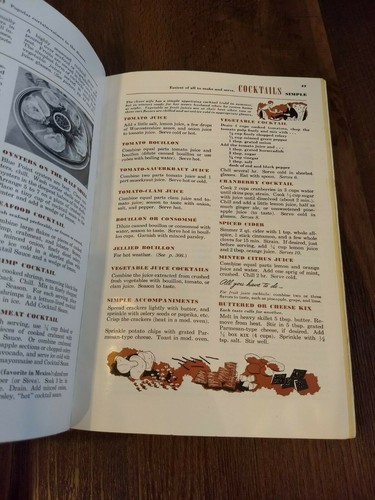 Vintage Betty Crocker Picture Cookbook Red Cover 1950 First Edition Fifth print - Picture 6 of 10