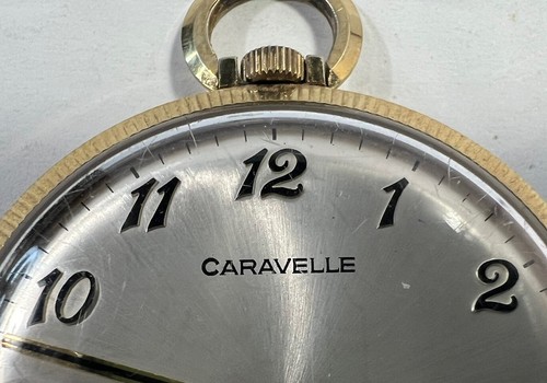Reloj Bolsillo Caravelle De Colección Para Hombre Funcionando Bien Reloj Antiguo ¡Bonito!!! - Imagen 7 de 8