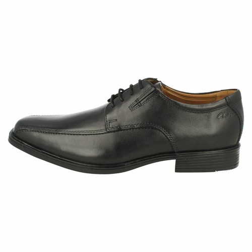Zapatos inteligentes con cordones de cuero bronceado negro u oscuro Clarks ""Tilden Walk"" para hombre - Imagen 5 de 12