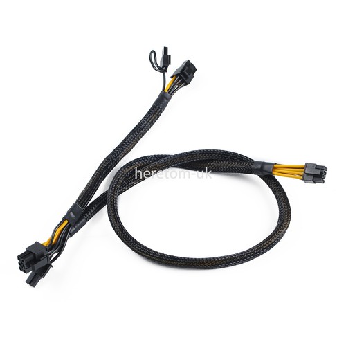 Mini cordon de câble d'alimentation GPU PCI-E 8 broches à 8 + 8 broches (6 + 2) broches pour serveur HP DL380 génération 10 - Photo 3/11