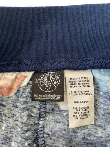 Space Jam Pajama Sleepwear Lounge Pants Blue Kids XL 30x30 Excellent Condition - Picture 4 of 10