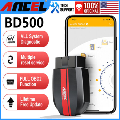 ANCEL BD500 OBD2 Code Reader Bluetooth Scanner All System ABS SRS Oil Scan Tool
