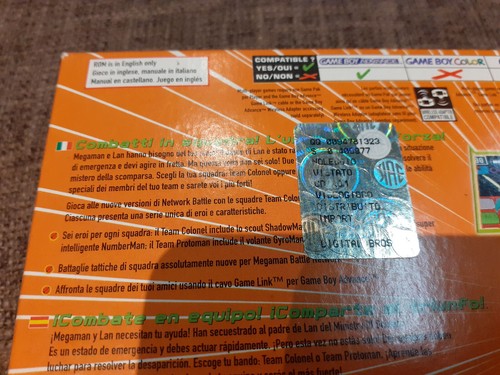 MEGA MAN Battle Network 5 Nintendo Game Boy Advance New ITALY Original 100% - Picture 16 of 16