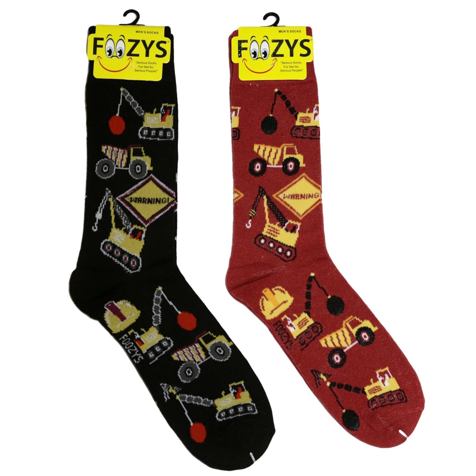 Grúa bola de demolición de vehículos de construcción 2 pares calcetines Foozys para hombre