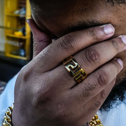 Anello greco - placcato oro 18 carati - Foto 1 di 5