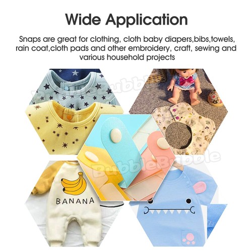 KAM Snap Buttons 1500PCS T5 Plastic Press Stud Cloth Pliers Machine Sewing Tools - Picture 8 of 15