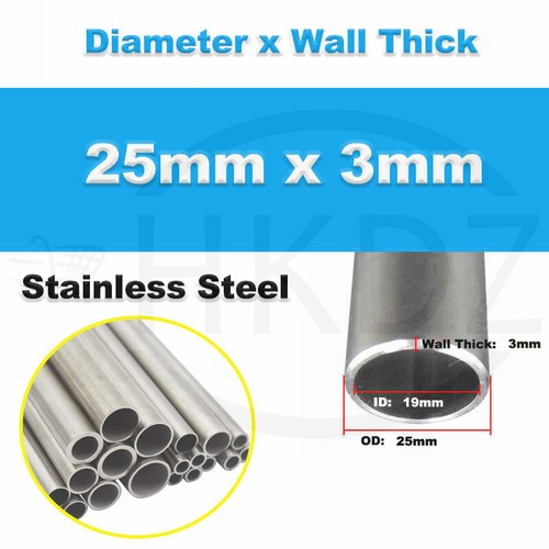Stainless Steel Round Tube Pipe 304 Grade Diameter 8 -325mm Length 100mm Various - Picture 52 of 181