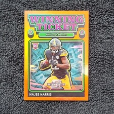22/50 Jersey #! 2021 Panini Optic Winning Ticket Orange Prizm Najee Harris