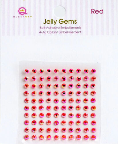 Queen & Co JELLY EDELSTEINE 3 MM SELBSTKLEBENDE EDELSTEINE 100 Stück Scrapbooking SIE WÄHLEN DIE FARBE! - Bild 3 von 8