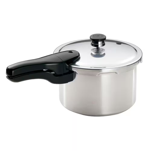 4 Qt. Aluminum Pressure Cooker | Presto Box Polished Quart Open in Null Usa Of - Picture 10 of 12