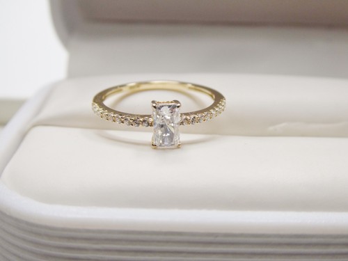 10K ECHT MASSIV GELBGOLD DAMENRING - Bild 8 von 11