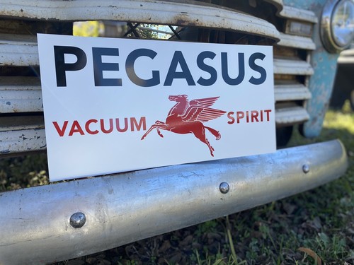 Antique Vintage Old Style Pegasus Vacuum Spirit Gas Oil Sign | eBay