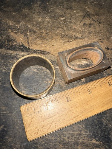 Print Block “ 2 Brass Borders, Round & Oval “ Room For Type - Picture 4 of 10