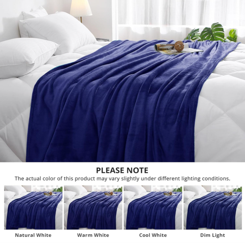 Fleece Throw Blanket Soft Cozy Blanket Flannel Warm Blanket for Winter Bed Sofa - Picture 7 of 28
