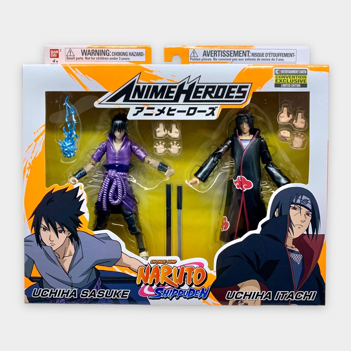 Naruto Shippuden Anime Itachi & Sasuke Uchiha Action Figure 2-Pack SDCC  2020 New