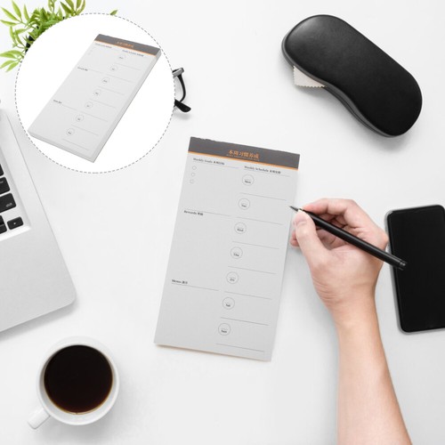 Bloc-notes planificateur hebdomadaire note management du temps pour faire horaire de travail - Photo 6/11