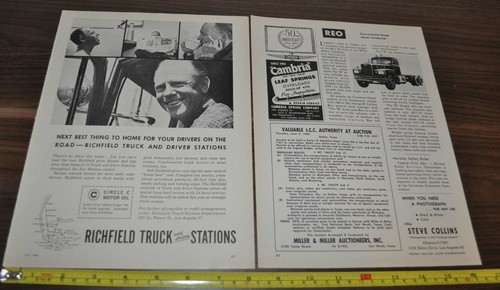 1960 Utility Trailer Truck Ad Kenworth Diamond T 931C Cummins Richfield Oil REO - Picture 2 of 2