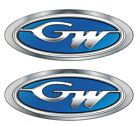 Grady White Boat Hull Decals Graphics Kit Ski Sticker Set Chrome Fishing