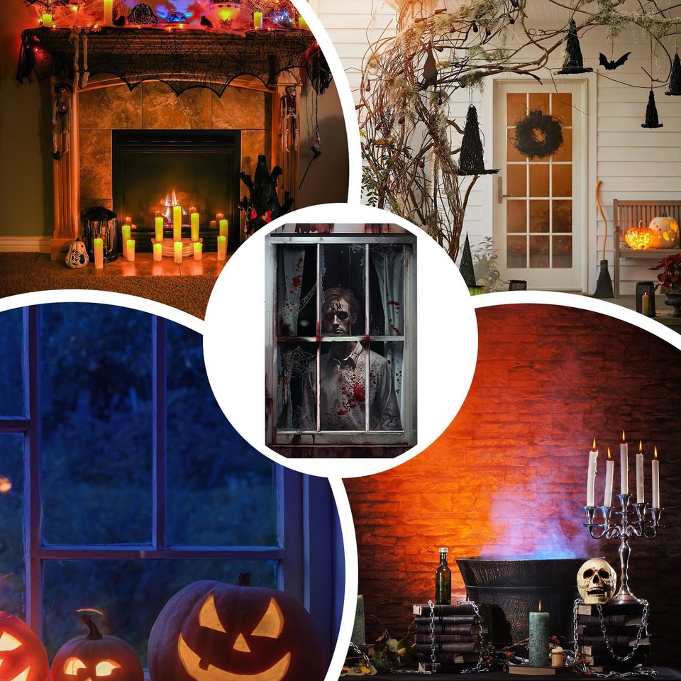 Wall Backdrop for Party Gothic Party Wall Backdrop Horror Photo Booth