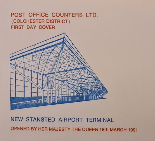 "Stansted Airport" First Day Cover Only 1000 Issued HM Queen 1991 Opening - Picture 6 of 7