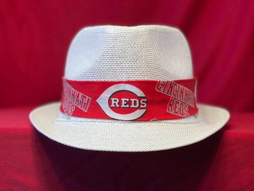 MLB Cincinnati Reds Unisex Verano Fedora Panamá Sombrero de Paja con Banda - Imagen 11 de 25