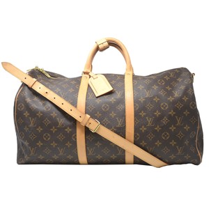 Details About Louis Vuitton Keepall 50 Bandouliere Monogram Canvas Duffle Bag