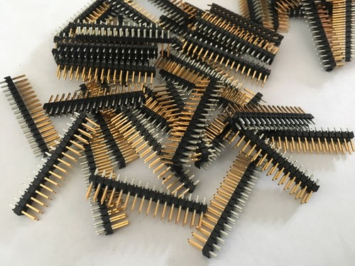 Da 2 a 50 vie - 2,54 mm 0,1" intestazione pin singola/doppia fila diritta/R/A K6 - Foto 39 di 44