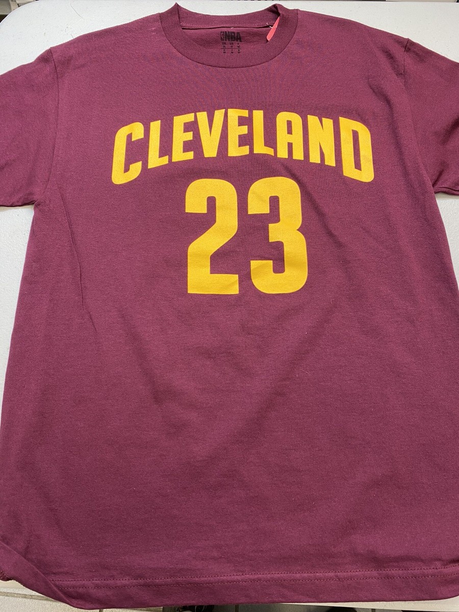 LEBRON JAMES #23 CLEVELAND CAVALIERS NBA LOGO TEE SHIRT FREE