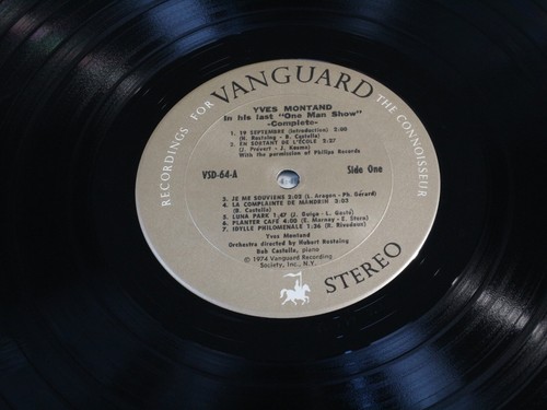 Yves Montand IN HIS LAST ONE MAN SHOW Vanguard VSD 63/64 USA 2 LP-Set near min - Picture 5 of 5