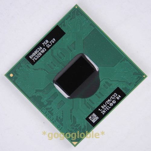 Working Intel Pentium M 750 1.86 GHz SL7S9 CPU Processor RH80536750 - Picture 1 of 1