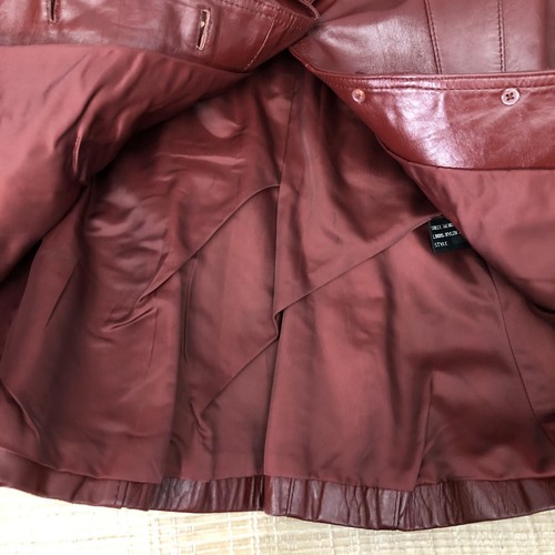 Vintage Wilson Wildleder & Leder braune Jacke und Gürtel Gr. 10 kleiner Fleck - Bild 10 von 14
