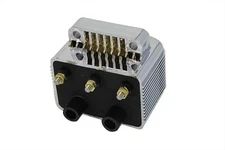 Volt Tech Chrome Single Fire Coil fits Harley Davidson