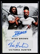 2024 Leaf Lone Star Softball DUAL SILVER AUTO /44 Ryan Brown Victoria Hunter