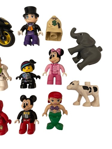 2000's DUPLO/LEGO 2.5" Mini Figure/Vehicle Lot 17 ARIEL BATMAN WOODY BUZZ MICKEY - Picture 3 of 3