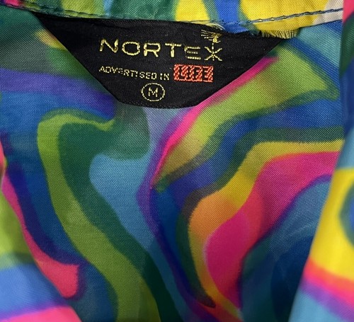 60s Nortex Psychedelic Jacket Pop Art Windbreaker USA Made Colorful Mod Vintage - Picture 6 of 6