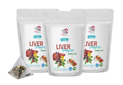 Liver detoxification - LIVER SUPPORT TEA - tea for liver and belly  - 3 Pack