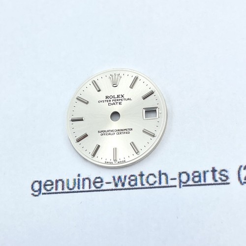 Genuine Rolex Dial Datejust 26mm Ladies Date 79160 79190 Silver No Hour Marker - Picture 2 of 3