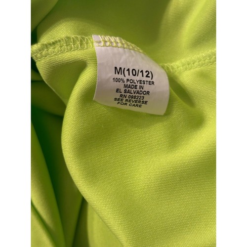 BCG Athletic T-Shirt Activewear Training Tee Top Neon Green Kids Size M EUC - Picture 3 of 9